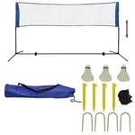 vidaXL Badmintonnetz-Set mit Federb&auml;llen 300 x 155 cm