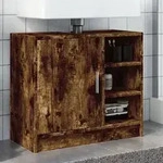 vidaXL Waschbeckenschrank R&auml;uchereiche 63x29x55 cm Holzwerkstoff