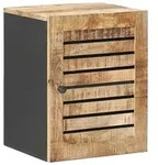 vidaXL H&auml;ngeschrank mit Speicher Braun und Schwarz 38 x 33,5 x 48 cm