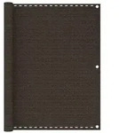 vidaXL Balkon-Sichtschutz Braun 120x400 cm HDPE