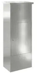 vidaXL Paketdrop-Box Schwarz 44,5 x 29 x 110,5 cm Verzinkter Stahl