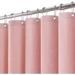 Duschvorhang Leinen Anti Schimmel Wasserdicht 182x182cm Rosa