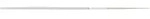 Diamantfeile - PFERD - L&auml;nge 140 mm - Bezeichnung DF 3621 - Querschnitt mit Belegung