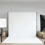 vidaXL Hintergrundstativ Schwarz 254x243 cm Stahl