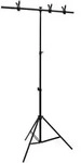 vidaXL Hintergrundst&auml;nder T-Form Schwarz 91x60x(70-200) cm
