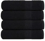 vidaXL Badet&uuml;cher 4 Stk. Schwarz 100x150 cm 360 g/m2 100% Baumwolle