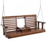 VEVOR Hollywoodschaukel Zedernholz, 1523x710x600mm, Terrassenschaukel f&uuml;r Hof und