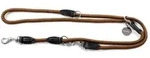 lionto Multifunktionsleine, 3-fach verstellbare Hundeleine aus robustem Nylon mit