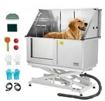 VEVOR Elektrische Hundewaschstation mit Hebefunktion, 127 cm Tierpflegewanne mit