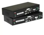 LevelOne KVM over Cat.5 Extender - Sender und Empf&auml;nger - Kabelgebunden - 100 m -