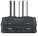 StarTech.com 2-Port USB-C Kabel KVM Switch, 4K60Hz