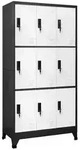 vidaXL Schlie&szlig;fachschrank Anthrazit und Wei&szlig; 90x45x180 cm Stahl
