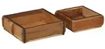 vidaXL 2-tlg. Tablett-Set Altholz Massiv