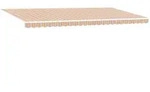 vidaXL Ausziehbare Markise Mehrfarbig 600 x 350 cm Stoff und Aluminium
