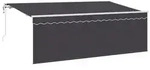 vidaXL Einziehbare Markise Anthrazit 400 x 200 cm