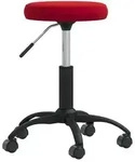vidaXL Massagehocker Samt Weinrot