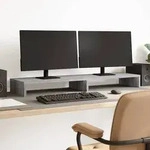 vidaXL Monitorst&auml;nder Grau Sonoma 100x27x10 cm Holzwerkstoff