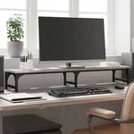vidaXL Monitorst&auml;nder Grau Sonoma 105x23x15,5 cm Holzwerkstoff