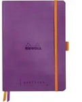 Rhodia Goalbook A5 120 Bl 90g wei&szlig;, Dot/punktkariert Violett 117579C