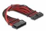 Delock Verl&auml;ngerungskabel 24 Pin ATX Stecker zu Buchse Textilummantelung 0,3 m