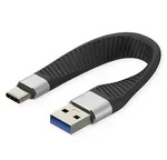 ROLINE USB 3.2 Gen 2 Silikonkabel, C-A, ST/ST, 10Gbit/s, Emark, schwarz, 11 cm Kabel