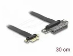 Delock Riser Karte PCI Express 3.0 x1 Stecker zu x4 Slot mit Kabel 30 cm