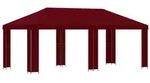 vidaXL Garten Pavillon 6 x 3 m Bordeauxrot Polyester und Stahl 190