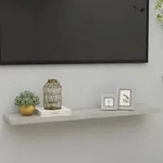 vidaXL Schweberegal Betongrau 120x23,5x3,8 cm MDF
