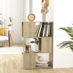 vidaXL B&uuml;cherregal Raumteiler Sonoma-Eiche 60x24x94 cm Holzwerkstoff