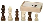 Schachfiguren Otto I, KH 76 mm, in Holzbox