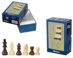 Schachfiguren Jovinus, K&ouml;nigsh&ouml;he 76 mm, in Set-Up Box