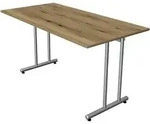Schreibtisch SmartOffice C-Fu&szlig;-Gestell 140x70x75cm eiche
