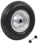 vidaXL Schubkarrenrad mit Achse Massives PU 4,00 - 8 390 mm