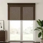 vidaXL Au&szlig;enrollo 90% UV-Block Braun 80 x 230 cm HDPE