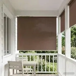 vidaXL Au&szlig;enrollo 90% UV-Block Taupe 240 x 140 cm HDPE
