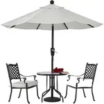 Sonnenschirm 230 cm Strandschirm UPF 50+ Wasser-, Winddicht Terrasse