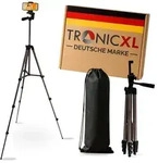 TronicXL Smartphone Stativ mit Tasche 138cm gro&szlig; I Kamerastativ f&uuml;r Handy passend