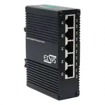 EXSYS EX-62030MPOE Mini 5-Port Industrial Gigabit PoE+ Switch, Web-Managed