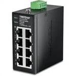 TRENDnet TI-ELC80 8-Port Ethernet Mini Switch Industrial DIN-Rail