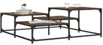 vidaXL Couchtisch R&auml;uchereiche 107x107x40 cm Holzwerkstoff