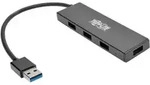 Tripp Lite U360-004-SLIM Ultraflache tragbare USB 3.x (5 Gbps) Nabe mit 4 Ports, USB