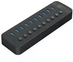 Orico CT2U3-10AB 10x USB-A 3.0 Hub Schaltern - Schwarz