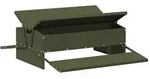 vidaXL H&uuml;hnertretfeeder Olive Gr&uuml;n 75 x 53 x 20,5 cm