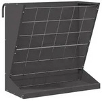 vidaXL Heu Futterspender Schwarz 71 x 33 x 70 cm Kaltgewalzter Stahl