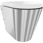 KWC AR T-WC, CAMPUS, Edelstahl, wandh&auml;ngend, 360x456x500 mm, S. bodenlang, Sitz