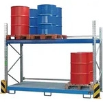 Regalwanne L2650xB1300xH435mm Stahlbl.verz.o.Gitterrost 1000l BAUER