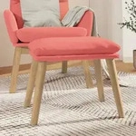 vidaXL Fu&szlig;hocker Rosa 45x29,5x35 cm Samt