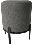 PAPERFLOW Hocker NEST, rund, Stoffbezug: anthrazit