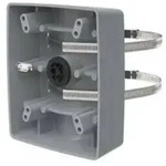 AXIS T91B57 POLE MOUNT GREY, Mastmontage Adapter, Au&szlig;en, Mastdurchmesser von 100mm