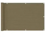 vidaXL Balkon-Sichtschutz Taupe 90x400 cm HDPE
